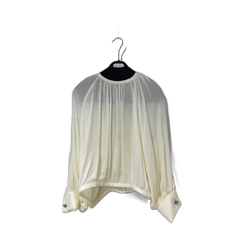 Round-Neck Long-Sleeved Blouse