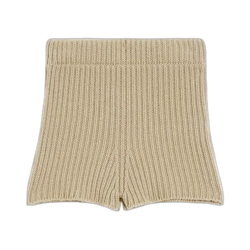 Rib Knitted High-Rise Shorts