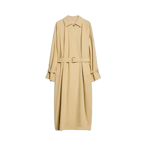 Belted Collared Trench Coat