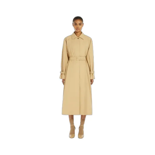 Belted Collared Trench Coat