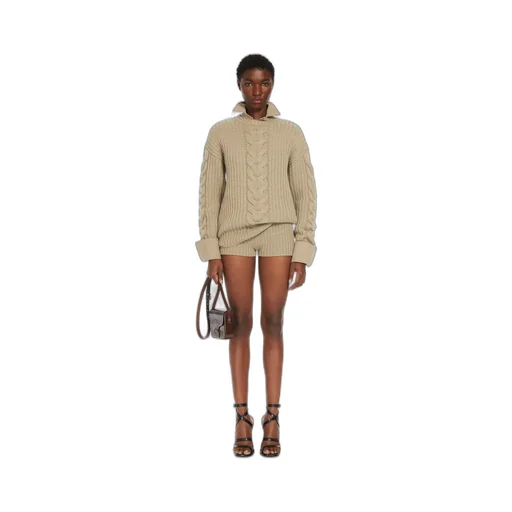 Rib Knitted High-Rise Shorts