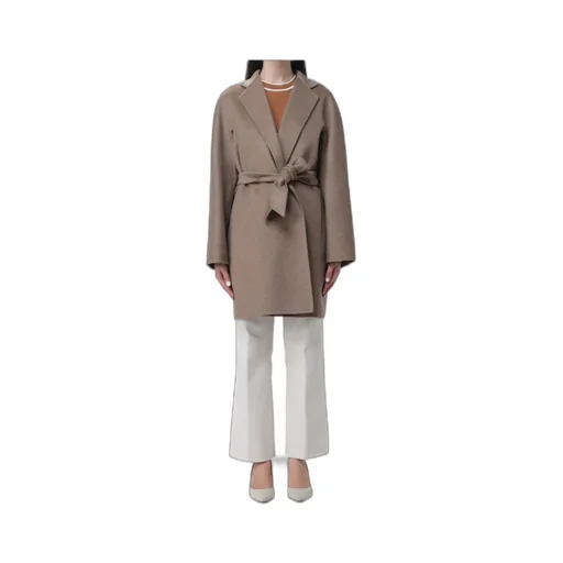 Short Cashmere Wrap Coat