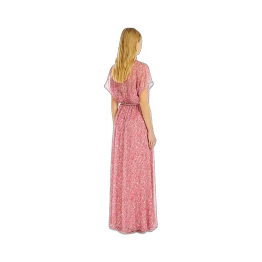 Pleated Print Dress