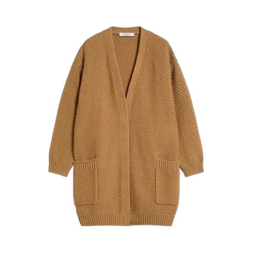 Open-Front Knitted Cardigan