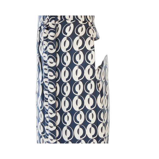 All-Over Patterned High Waist Trousers