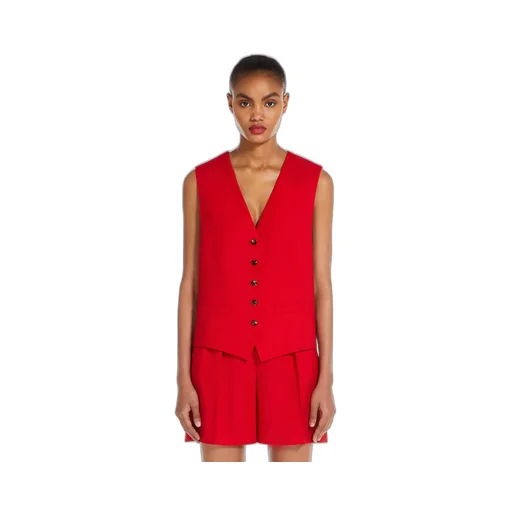 Single-Breasted V-Neck Waistcoat