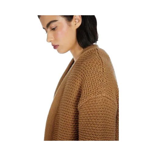 Open-Front Knitted Cardigan