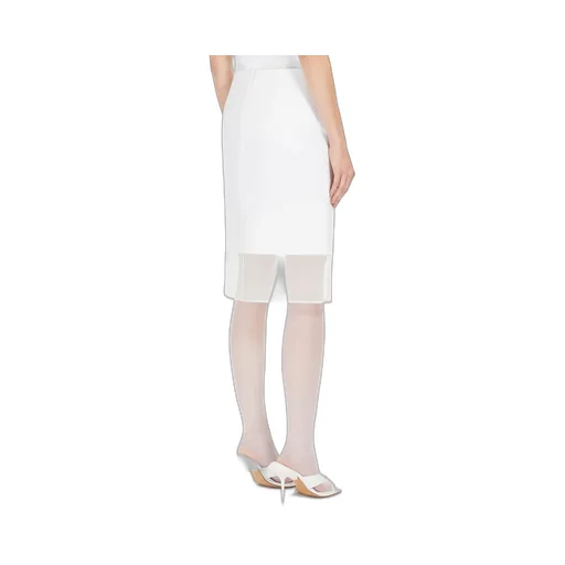 Zip Detailed Low Waist Skirt