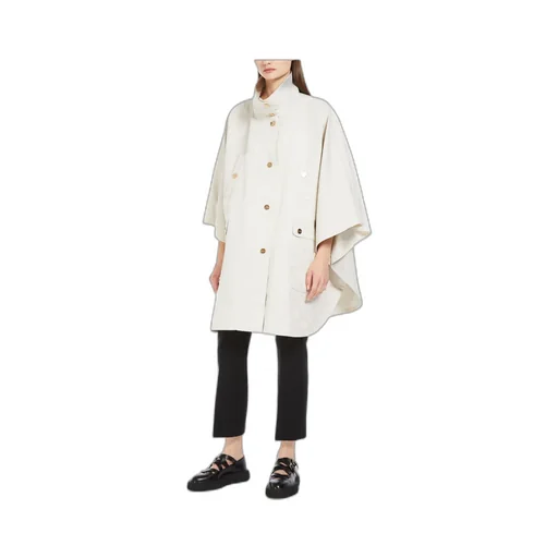 Monogrammed Button-Up Coat