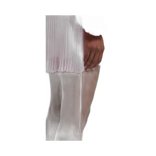 V-Neck Pleated Mini Dress