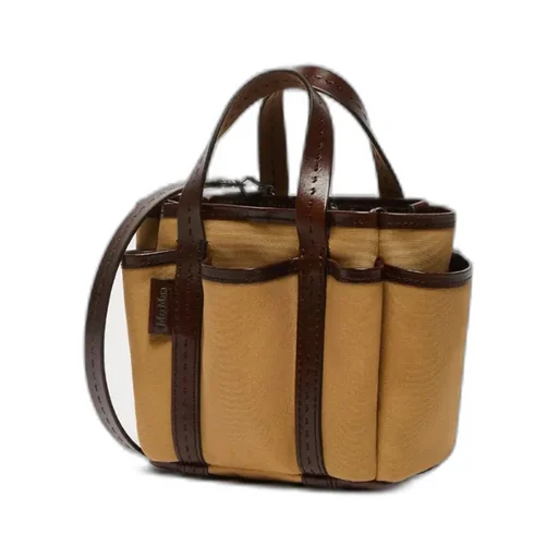 Logo Plaque Top Handle Bag