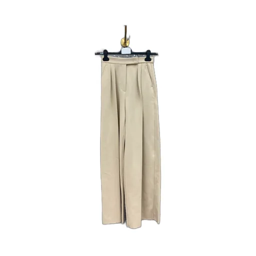 Pleated Wide-Leg Casual Pants