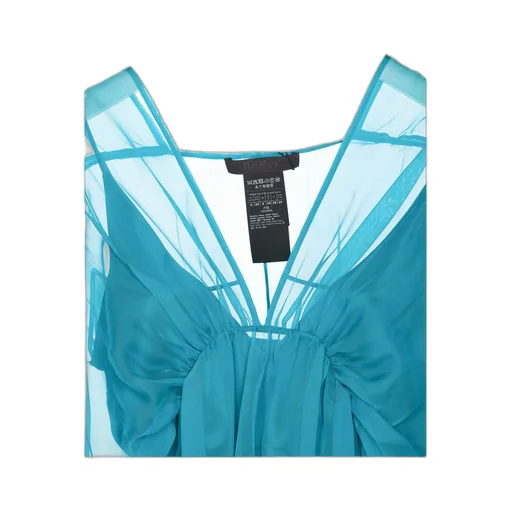 V-Neck Tulle Top