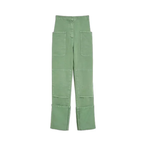 High Waisted Straight-Leg Pants