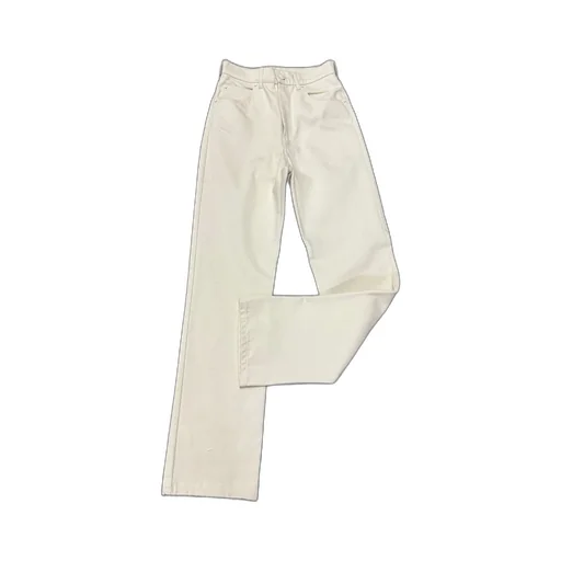 Button Detailed Straight-Leg Pants