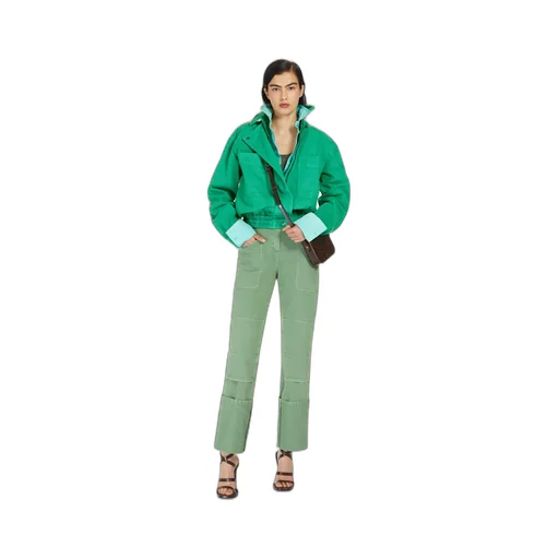 High Waisted Straight-Leg Pants