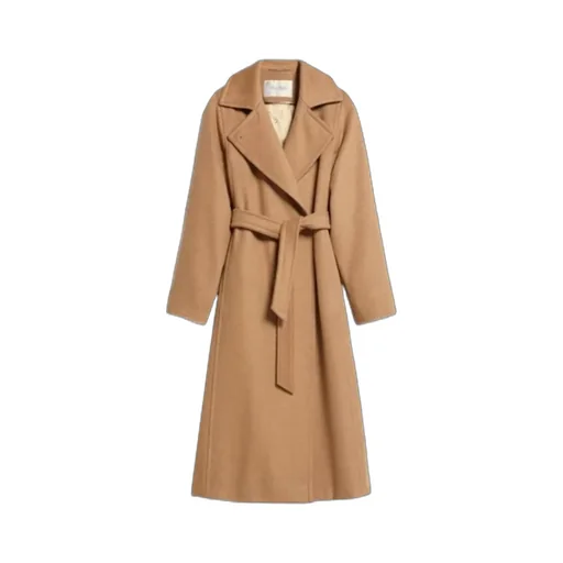 Long-Sleeved Cashmere Coat