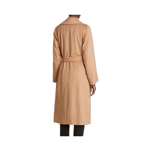 Long-Sleeved Cashmere Coat