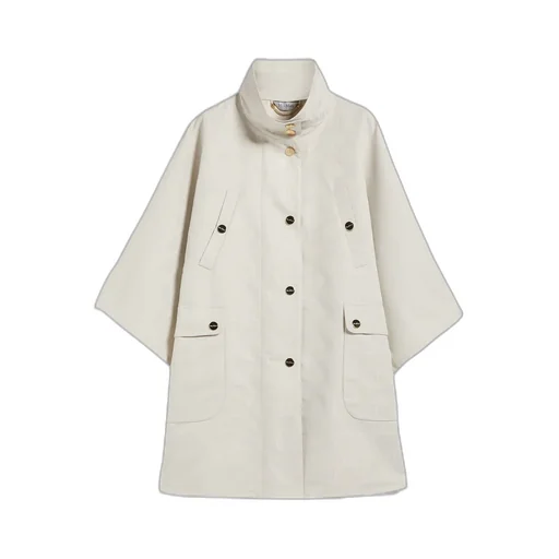 Monogrammed Button-Up Coat