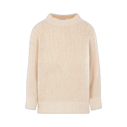 Round-Neck Knitted Pullover