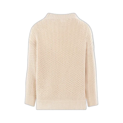 Round-Neck Knitted Pullover