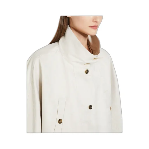 Monogrammed Button-Up Coat