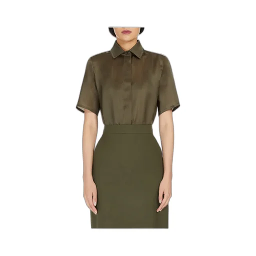 Buttoned Short-Sleeved Shirt