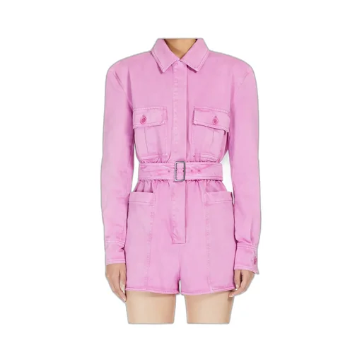 Belted Long-Sleeved Jumpsuit