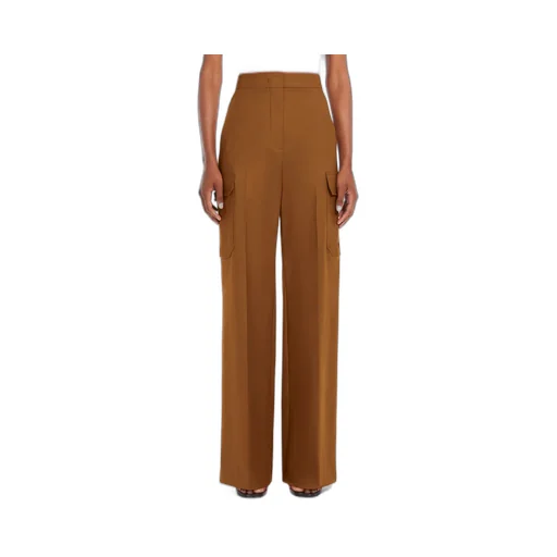 Buckle Detailed Straight Leg Pants