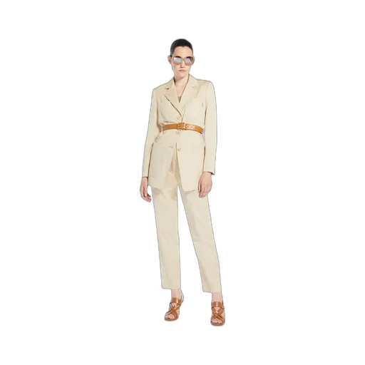 Logo Patch Straight Leg Pants