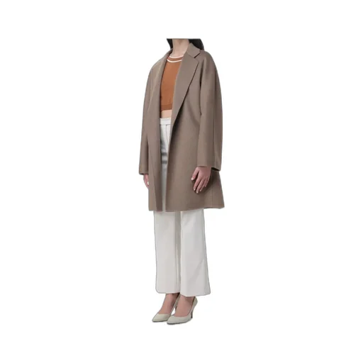 Short Cashmere Wrap Coat