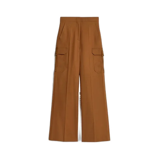 Buckle Detailed Straight Leg Pants