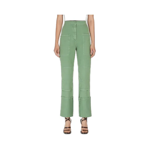 High Waisted Straight-Leg Pants