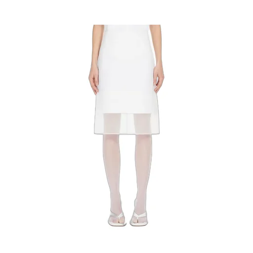 Zip Detailed Low Waist Skirt
