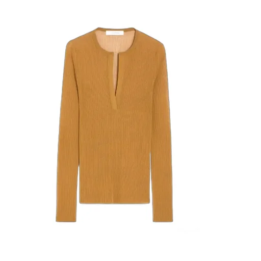 V-Neck Long-Sleeved Top
