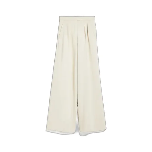 Pleated Wide-Leg Casual Pants