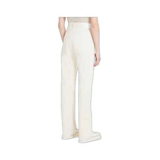 Button Detailed Straight-Leg Pants