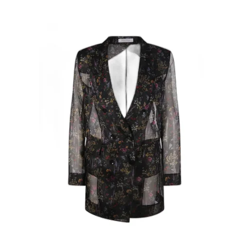 Floral Printed Sheer Jacket