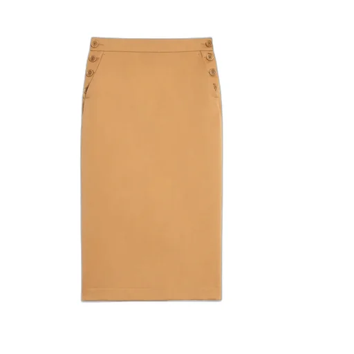 Cresta Button Detailed Midi Skirt