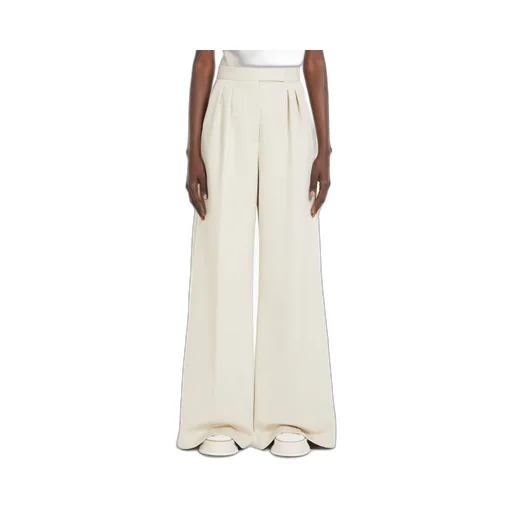 Pleated Wide-Leg Casual Pants