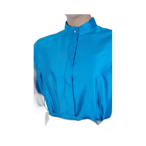 Belted Silk Shirt Dress