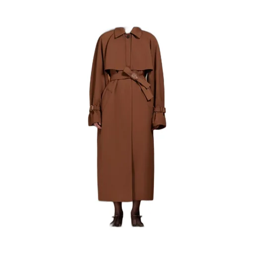 Atelier Belted Button Detailed Coat
