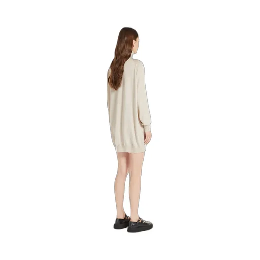 High-Necked Cashmere Dress