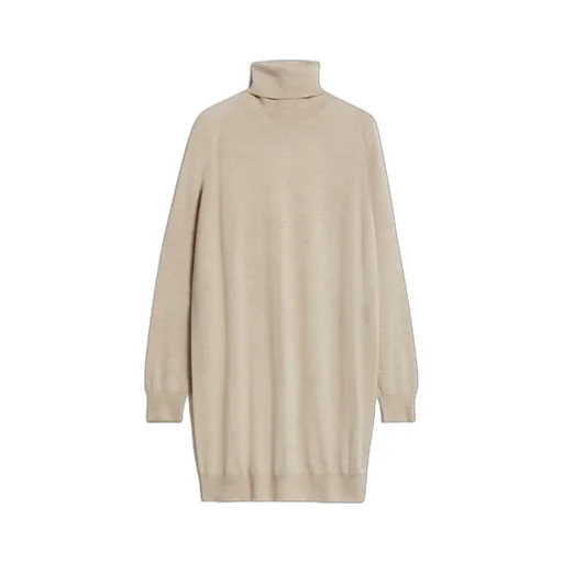 High-Necked Cashmere Dress