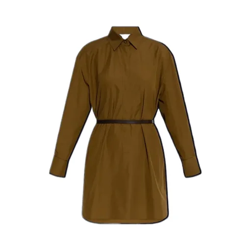 Lapel Long Sleeve Dress