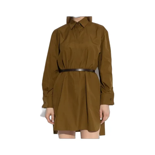 Lapel Long Sleeve Dress
