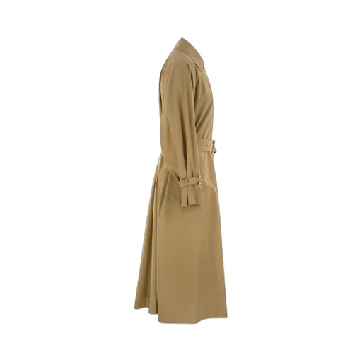 Epoche Button Detailed Belted Coat