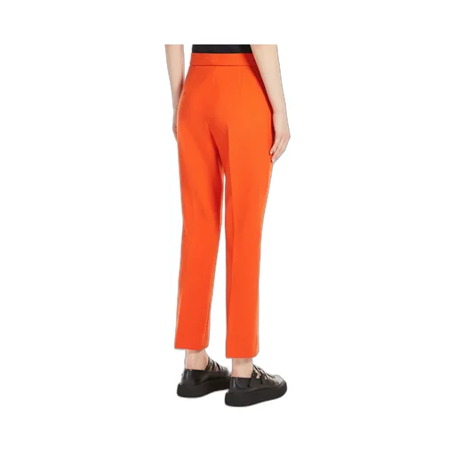 Side Zipper Wool Casual Pants