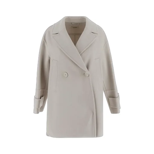 Double-Breasted Long-Sleeved Coat