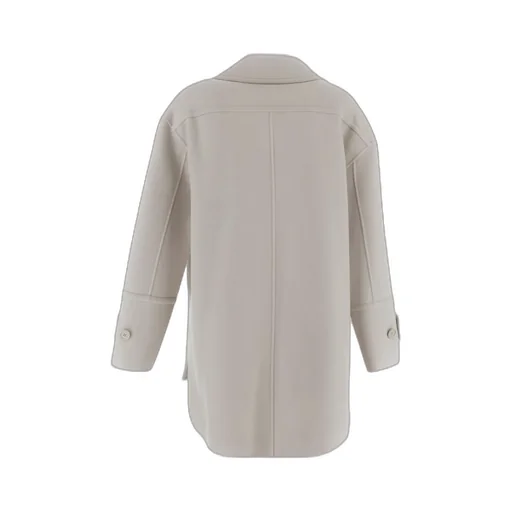 Double-Breasted Long-Sleeved Coat